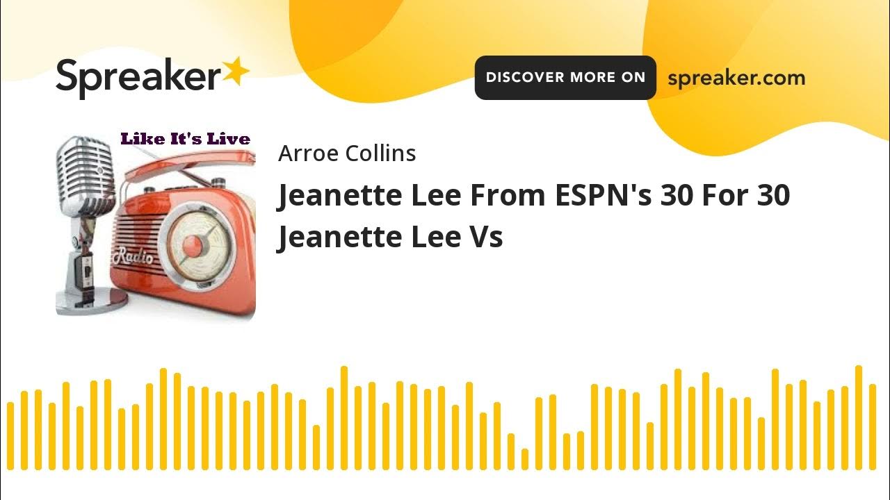 Jeanette Lee From ESPN's 30 For 30 Jeanette Lee Vs - YouTube