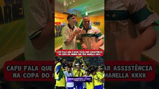 Cafu "é mais fácil dar assistência na Copa do Mundo que pro Manella" #juninhomanella #kingpanda