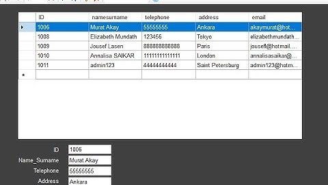 C# Data binding process using  BindingSource and BindingNavigator
