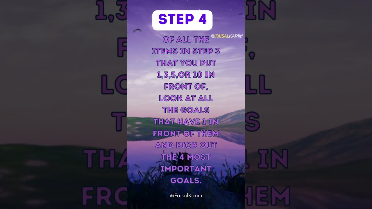 Jim Rohn's Goal Setting Workshop in Under 1-min 