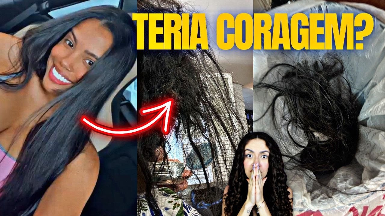 SURTOU?! CRESPA ALISADA DO CABELÃO CORTOU TUDO!!!