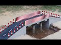 Making small concrete bridge