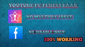 How to make starmaker ids with facebook without multiple and without disable