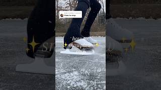 how to do the snowplow stop 🤍 #beginner #figureskating #iceskating