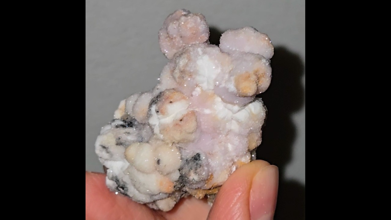 Lavender popcorn selenite from China - SEL42
