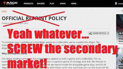 WOTC Broke the Reserve list?!?