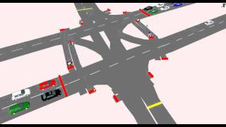 Implemented Two-Stage Pedestrian Crossing on Huntington Ave VISSIM Simulation Model
