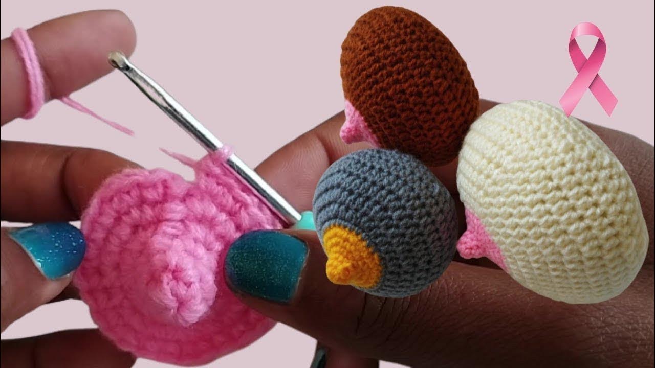 How to Crochet knockers/ Breast Prosthesis/Breast Model YouTube