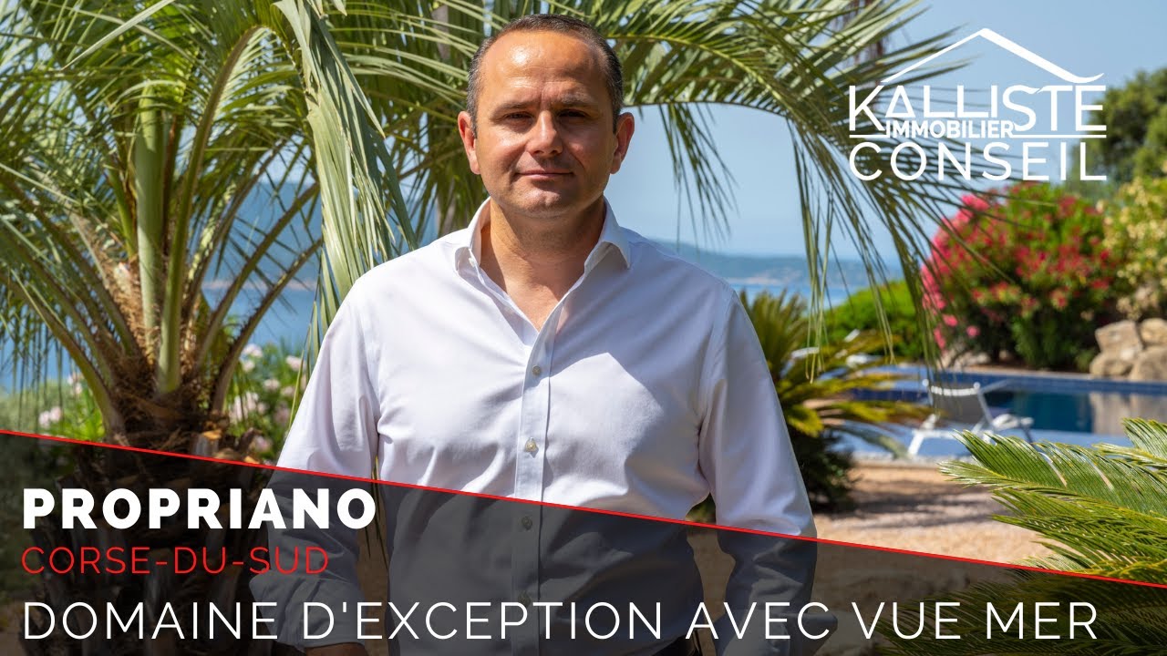 Luxury property for sale overlooking the Gulf of Valinco Propriano