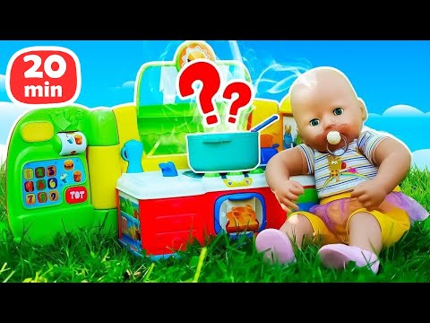 Куклы БЕБИ БОН - Кушаем каши с Беби Анабель! Мультики для детей Как Мама для Baby Born