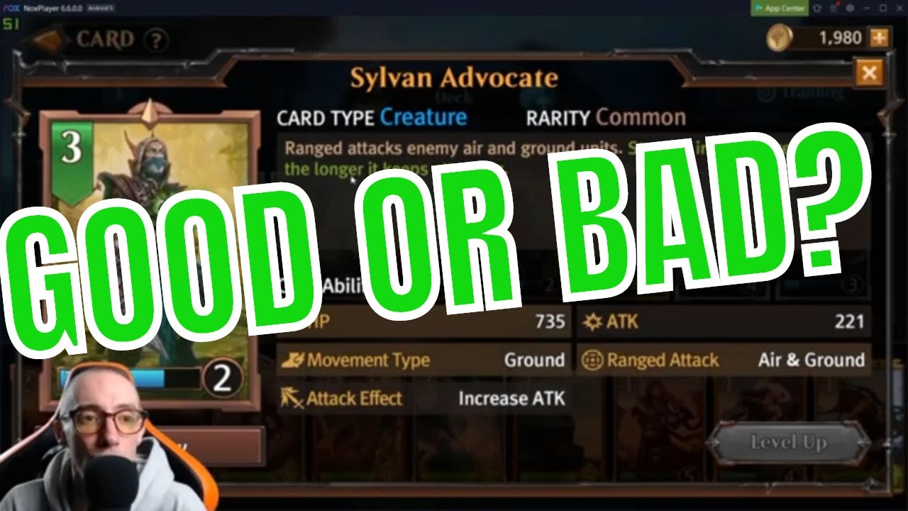 SYLVAN ADVOCATE... GOOD OR BAD FOR GREEN? Magic Manastrike