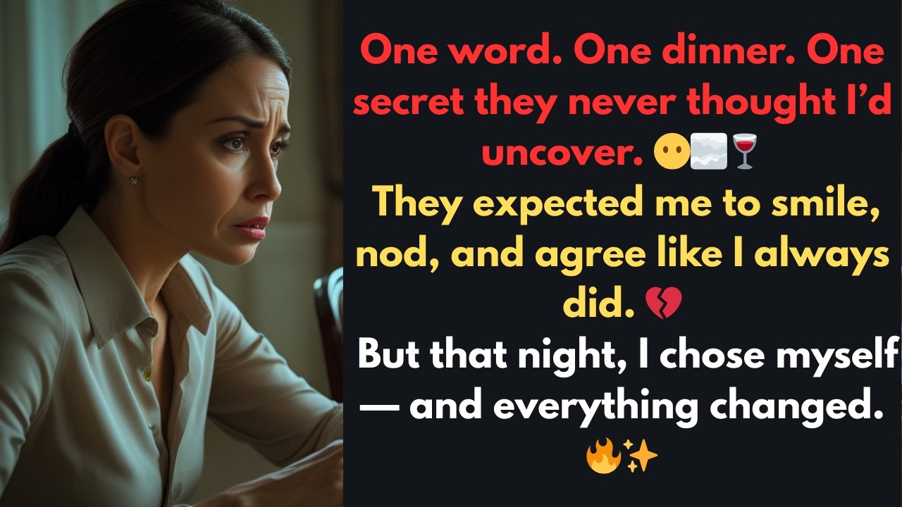 The Dinner Where I Said No — Emotional Family Betrayal Story