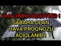 Sabahın hava proqnozu açıqlanıb !