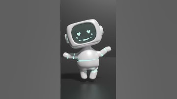 how to create a cute character in blender - 3d robot in Blender