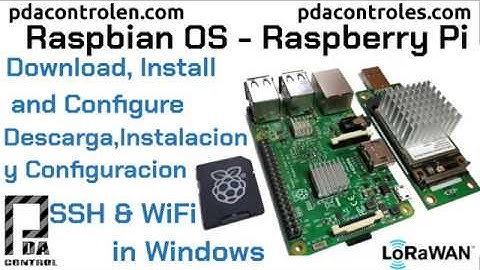 Download Install Configure Raspbian OS Raspberry Pi without Desktop SSH & Wifi (Windows) PDAControl