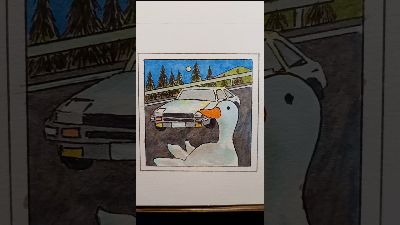 Día 133 | Initial D Selección #dibujo #pato #art #draw #artist #music #musica #intiald #eurobeat