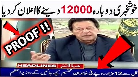 PM Imran Khan | Insaf Imdad Program | Ehsaas Program | دوبارہ 12 ہزار حاصل کریں | RS 12000 | Ehsaas