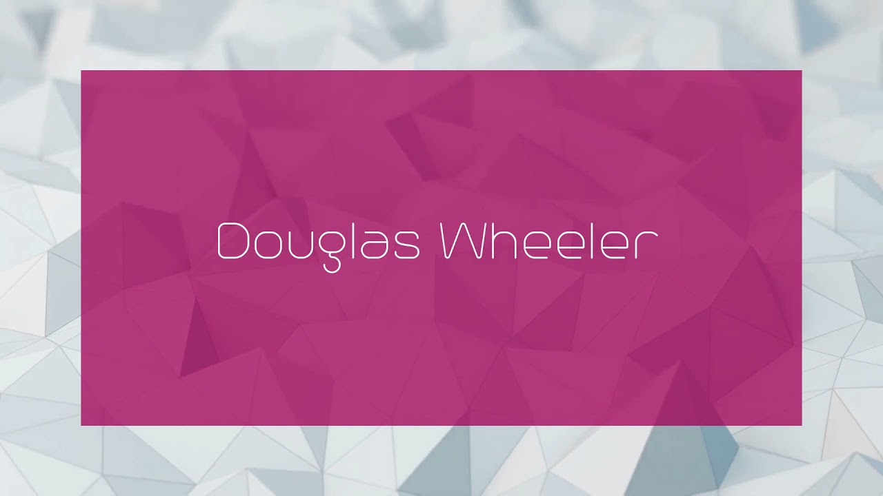 Douglas Wheeler - appearance