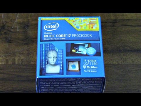 Intel Core i7-4790K 4.0GHz Quad-Core Processor Unboxing