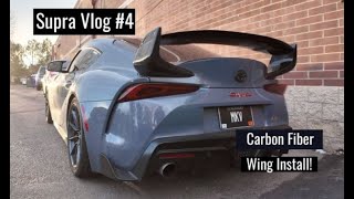 MKV Supra Carbon Fiber Wing Install!