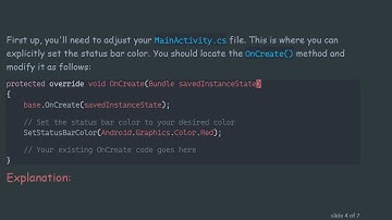 How to Fix StatusBar Color Not Changing on Android Emulators in Xamarin Forms