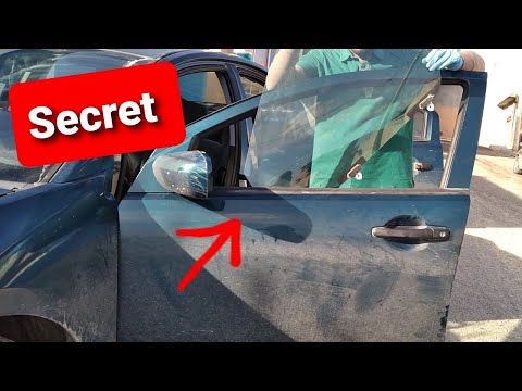 Mitsubishi galant 2006-2009 broken window replacement.how to remove door panel Diy