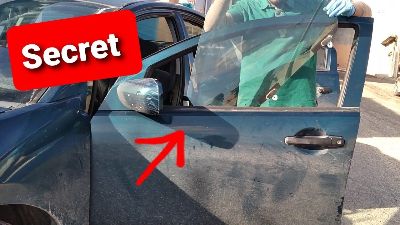 Mitsubishi galant 20062009 broken window replacement.how to remove