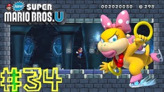 New Super Mario Bros. U -- Frosted Glacier-Castle Wendys Shifting Castle