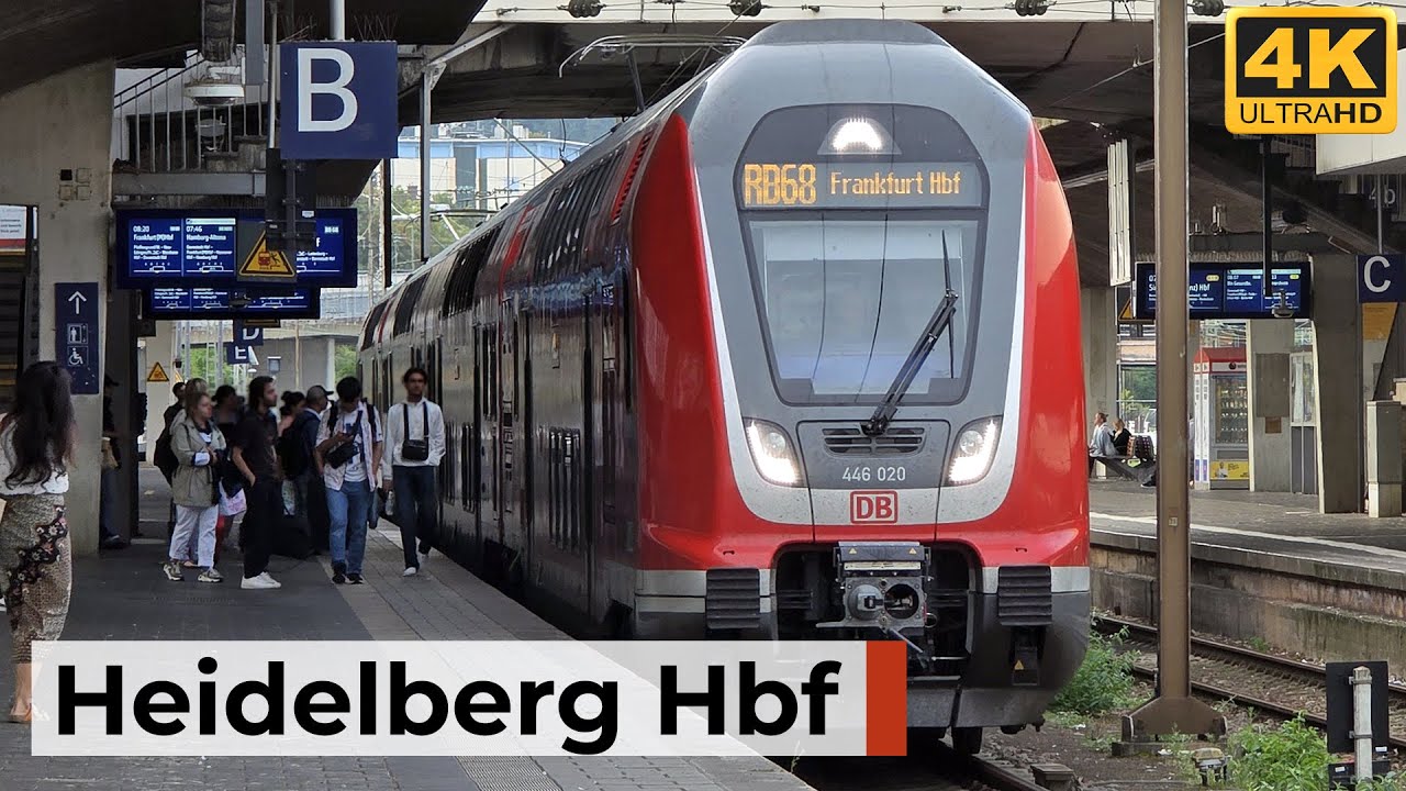 Heidelberg Hbf 09.08.2025 - Frühe Morgenstimmung mit Fernverkehr, Regionalzügen & Güterverkehr