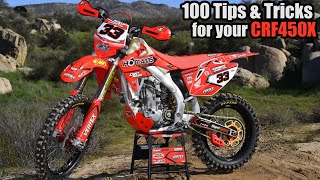 100 Tips & Tricks for your CRF450X