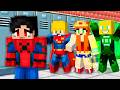 Primeiro dia na ESCOLA de SUPER HEROI no Minecraft!