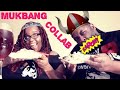 #Mukbang Collab with Guest I Slay #bigbrownfoodreviews