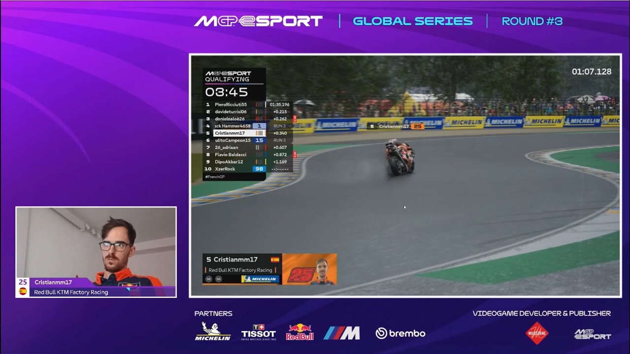 🇫🇷 Квалификационная гонка 5 Ле-Мана: Global Series, раунд 3️⃣ | Чемпионат MotoGP eSport 2025