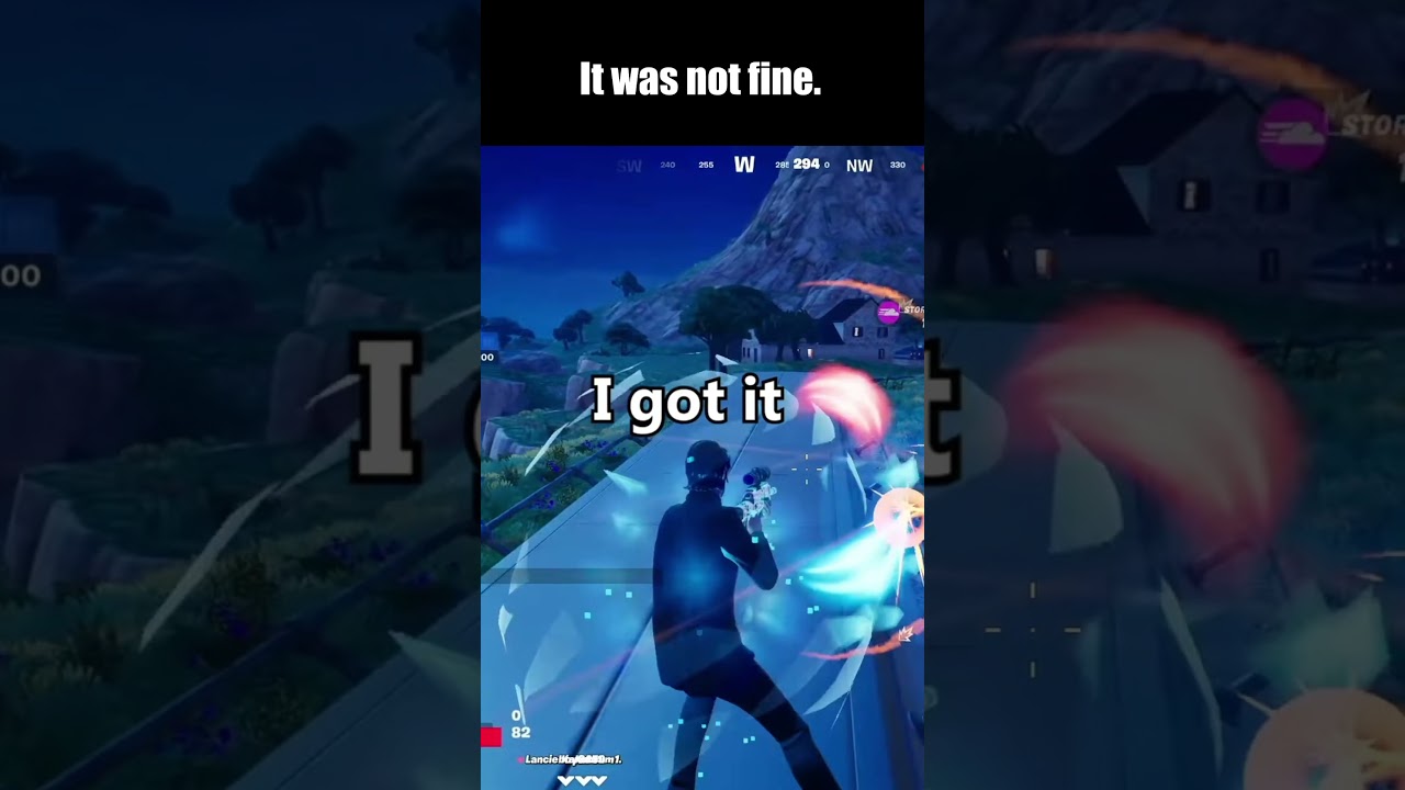 it was not fine. #funny #gaming #fortnite