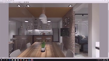 Sketchup 2016 using Vray 2.0 Interior render settings