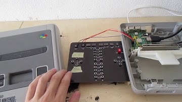 Raspberry Pi in SNES Case with cartridges