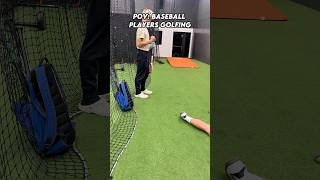 POV: Baseball players golfing 🏌️‍♀️ #shorts #sports #baseball #golf