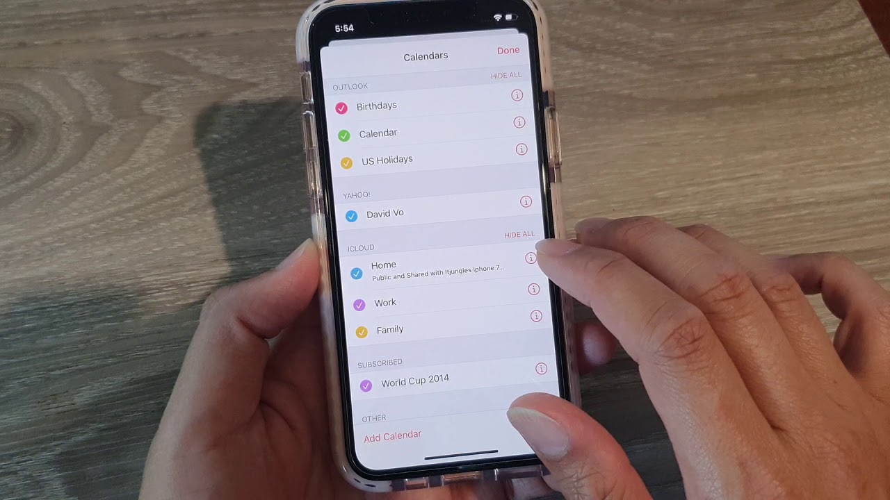 iPhone 11 How to Change a someone's Access to a Shared Calendar YouTube