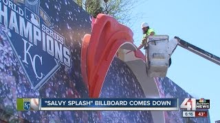 "Salvy Splash" billboard comes down