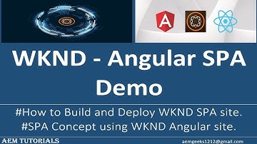 AEM SPA #5 | WKND Angular SPA Demo site