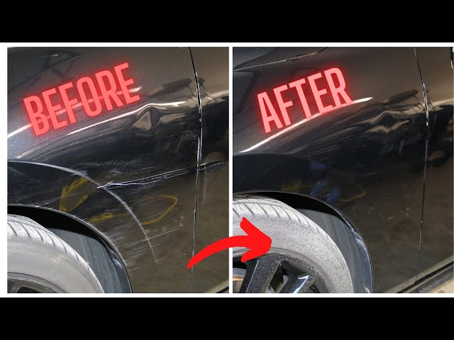 How to Buff DEEP SCRATCHES and apply TOUCH UP PAINT 