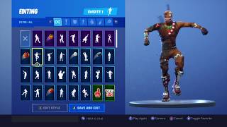 Fortnite New Burnt Gingerbread Man Skin Showcase With Dance Emotes