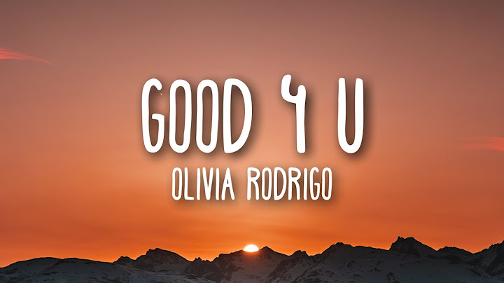 good 4 u Lyric Video version - Lyric Video performance video thumbnail