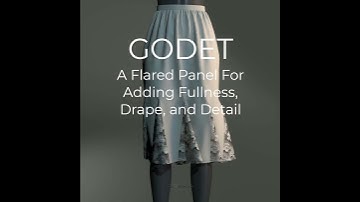 Learn About Godets in Patternmaking for Fashion Design - Visualized in CLO3D