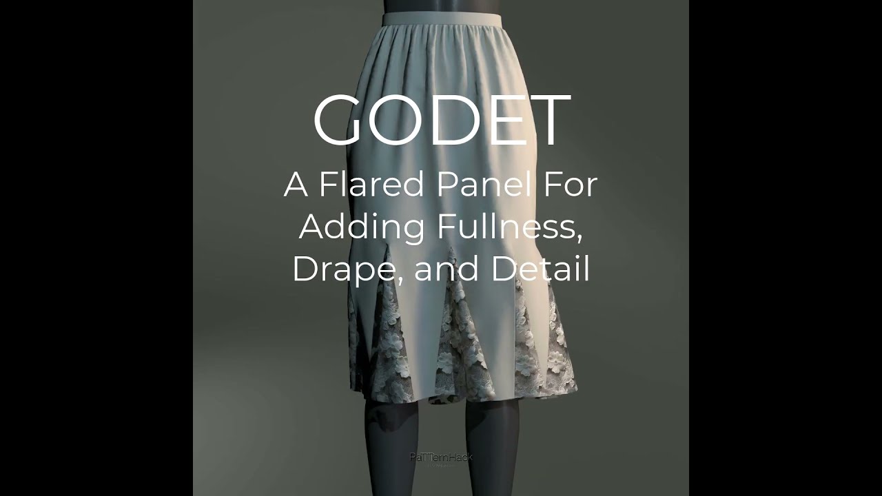Learn About Godets in Patternmaking for Fashion Design - Visualized in CLO3D