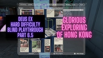 Deus Ex - Part 6.5 Vanilla Hard Difficulty Blind Playthrough