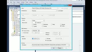 how to make schedule weekly database backup in II sql server II SQL DB