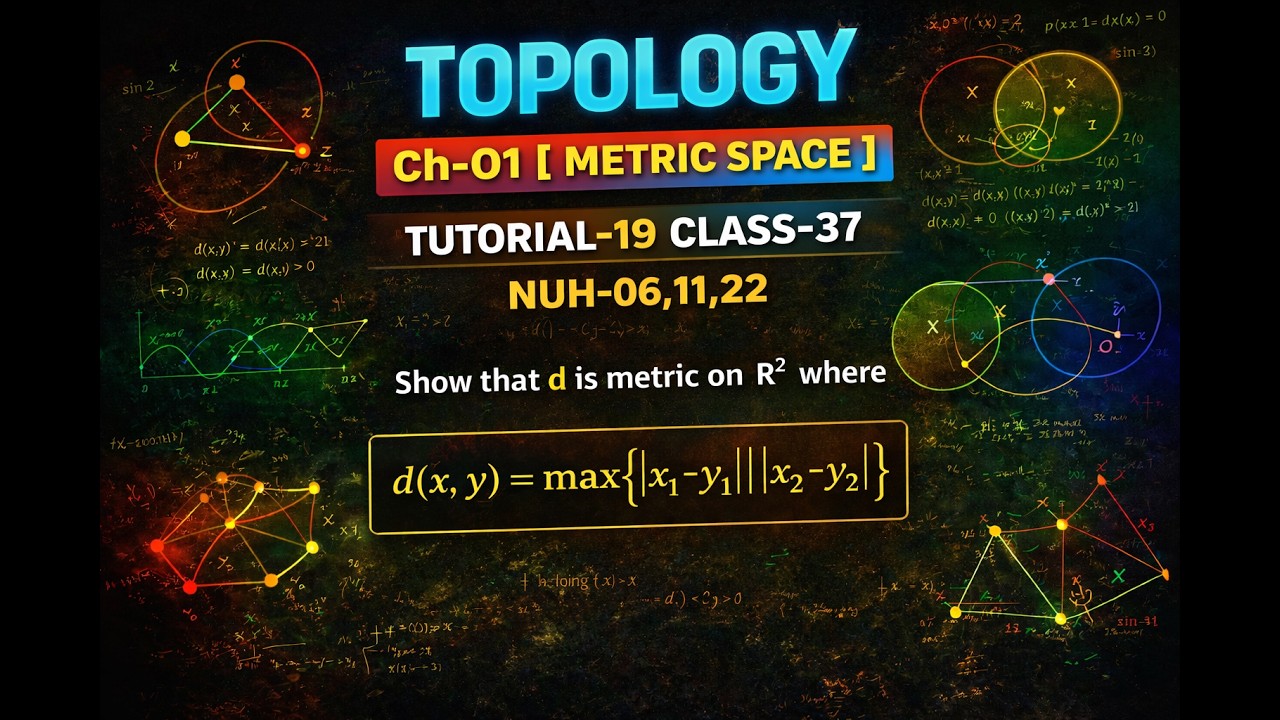 Topology & Functional Analysis Metric Space , Tutorial 19 - YouTube