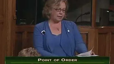 Elizabeth May: Points of Order - Bill C-38 (Conclusion)