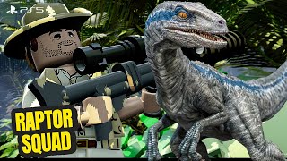 I GOT SURROUNDED BY THE VELOCIRAPTORS | LEGO JURASSIC WORLD !!